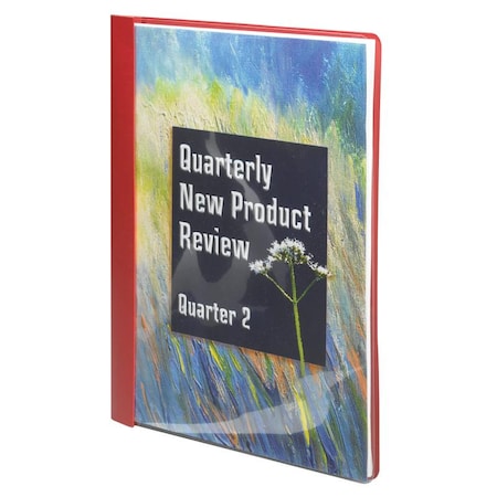 Smead Cover, Report, Clrvw, Poly, Rd Pk SMD87461